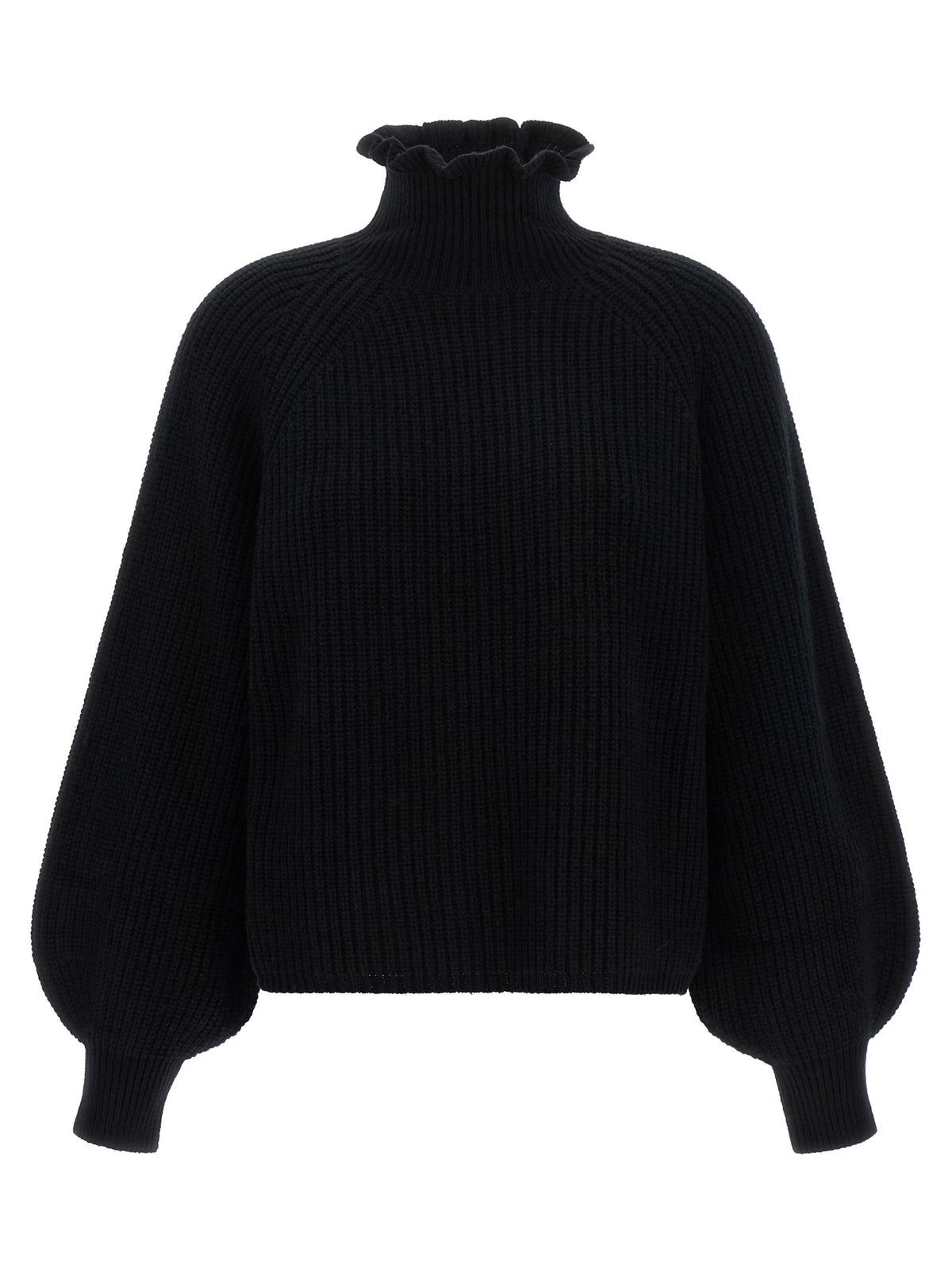 Black Wool Cardigan