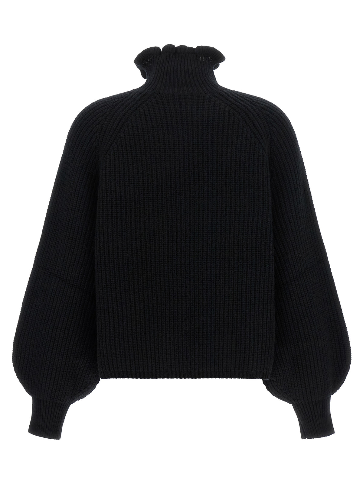 Black Wool Cardigan