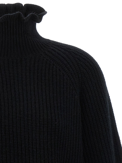 Black Wool Cardigan