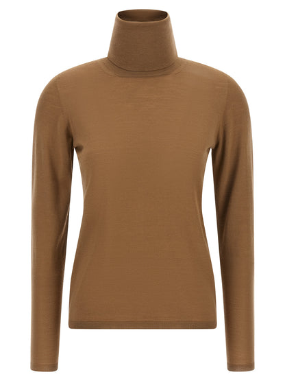 Beige Virgin Wool Cardigan