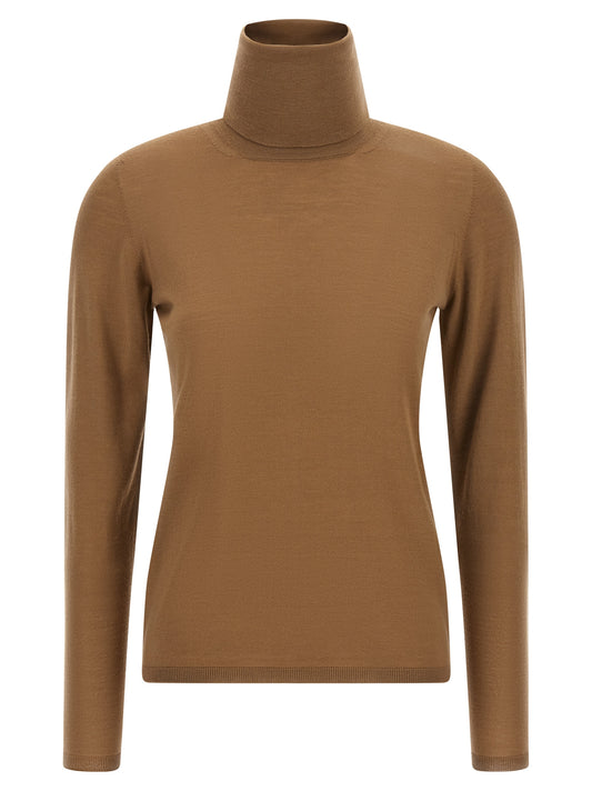 Beige Virgin Wool Cardigan