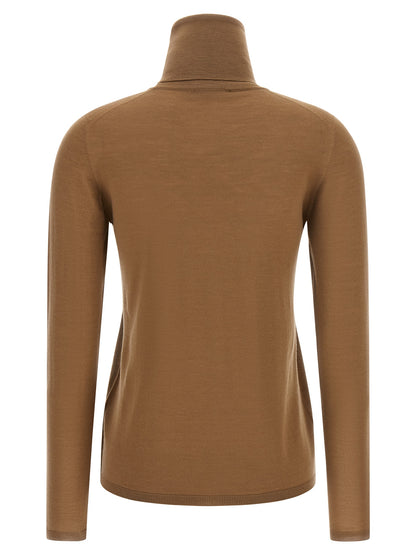 Beige Virgin Wool Cardigan
