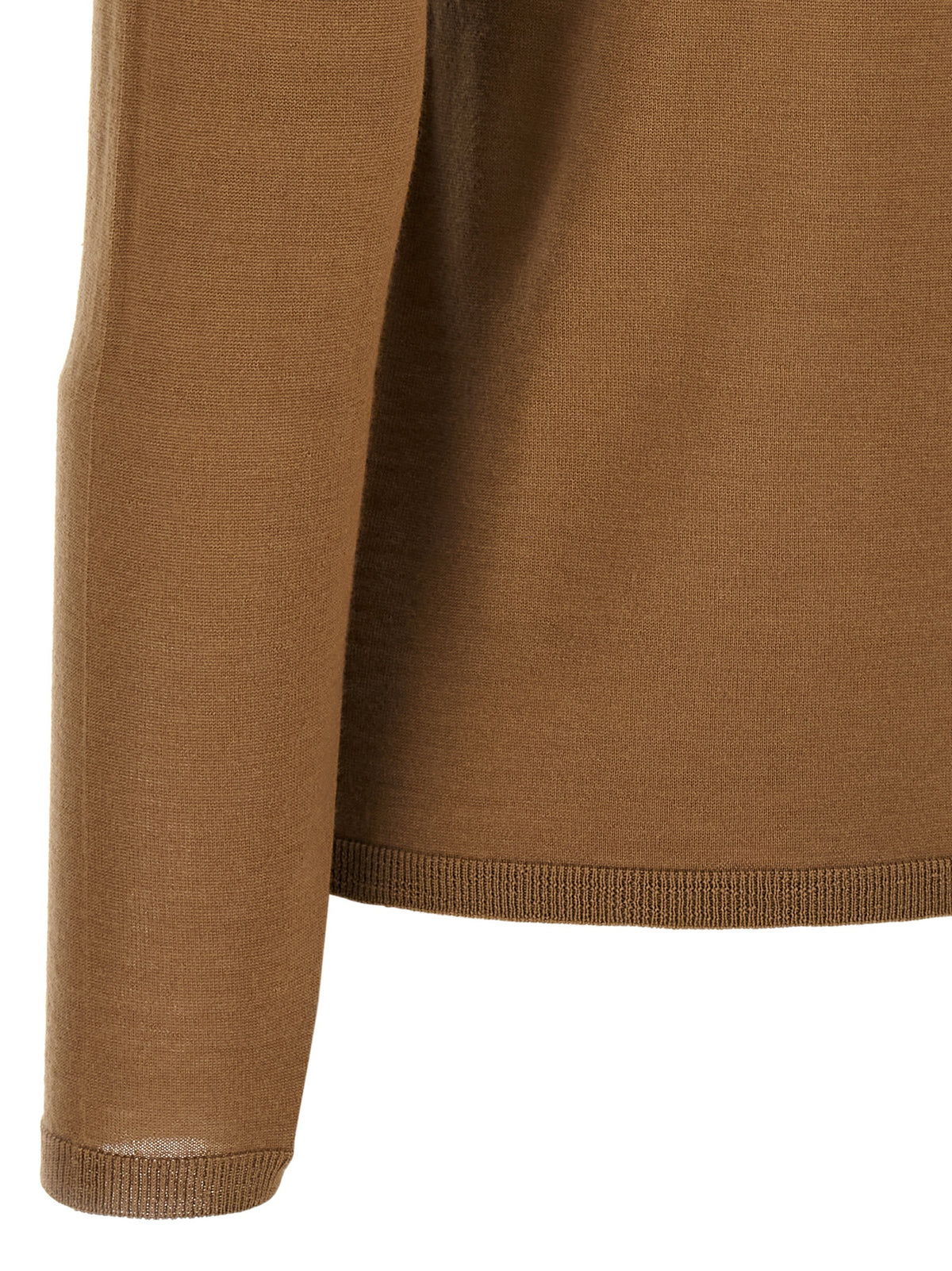 Beige Virgin Wool Cardigan