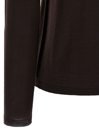 Brown Virgin Wool Cardigan