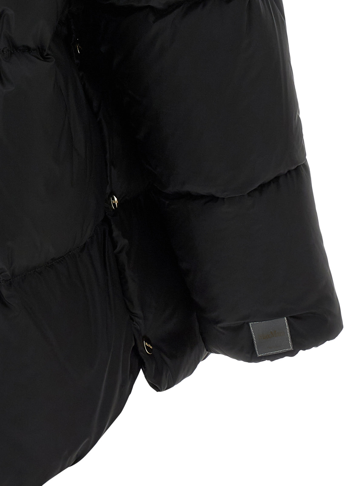 Black Polyamide Full-Length Jacket