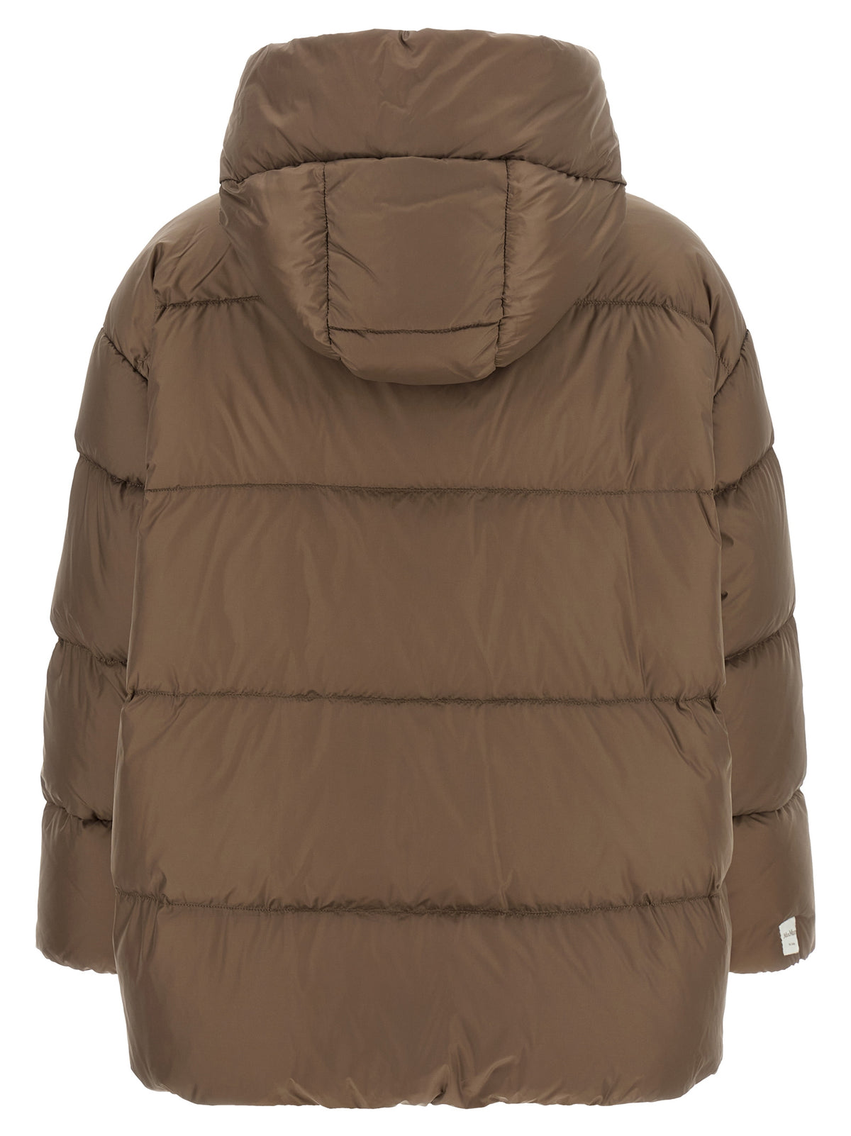 Brown Polyamide Full-Length Jacket