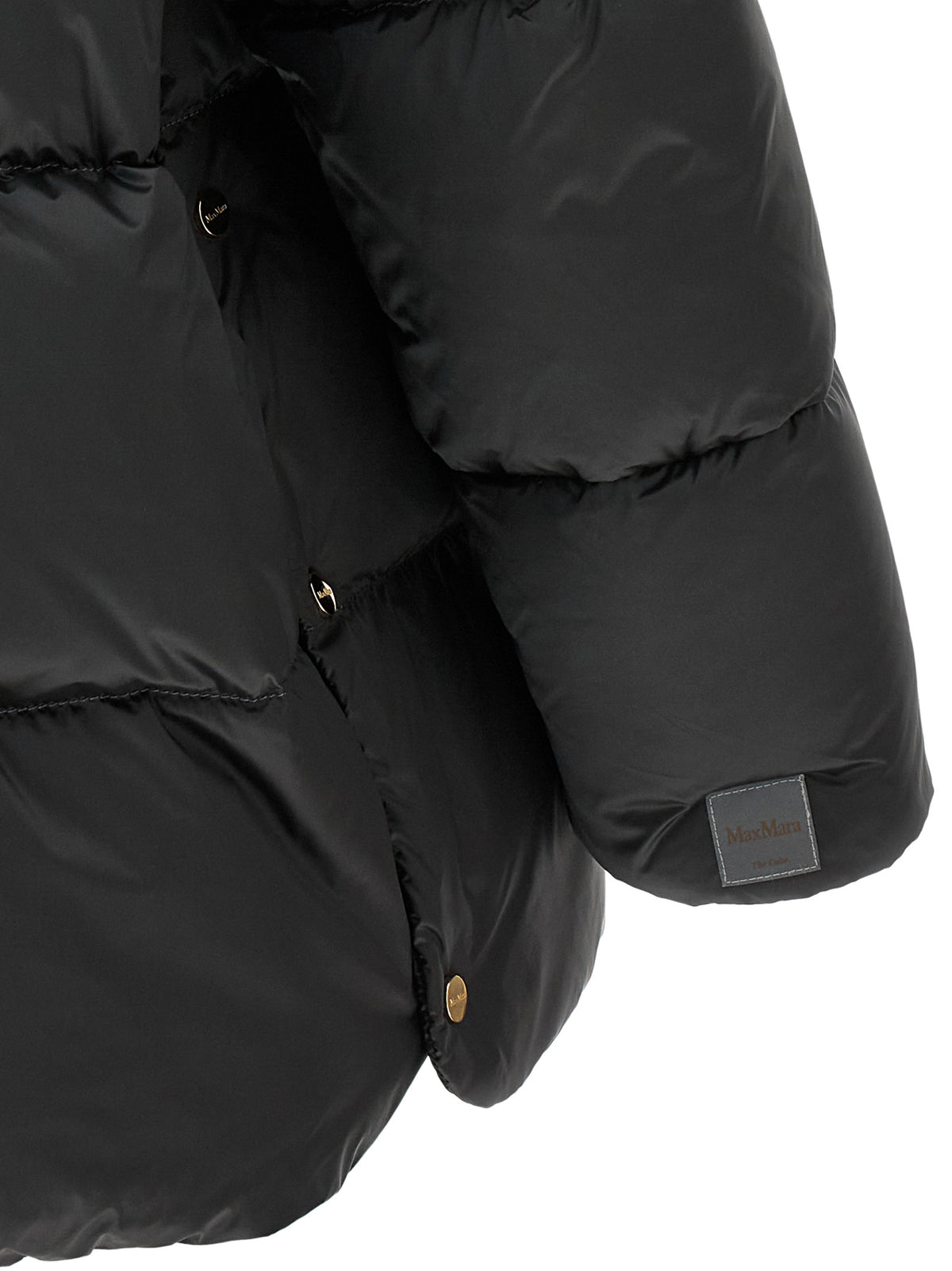 Gray Polyamide Full-Length Jacket