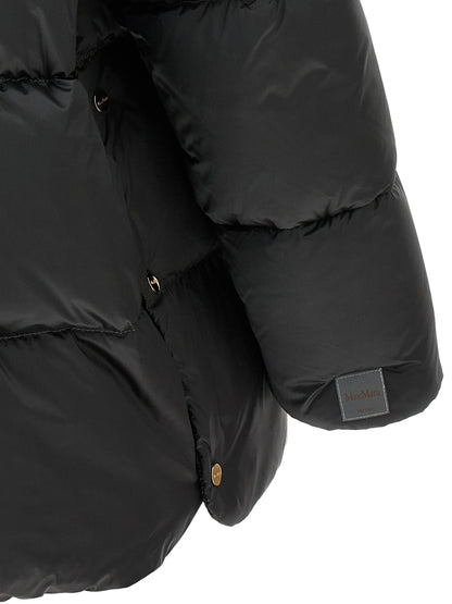 Gray Polyamide Full-Length Jacket