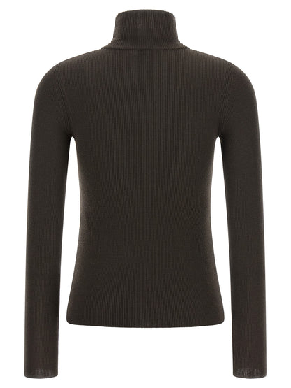 Brown Virgin Wool Cardigan