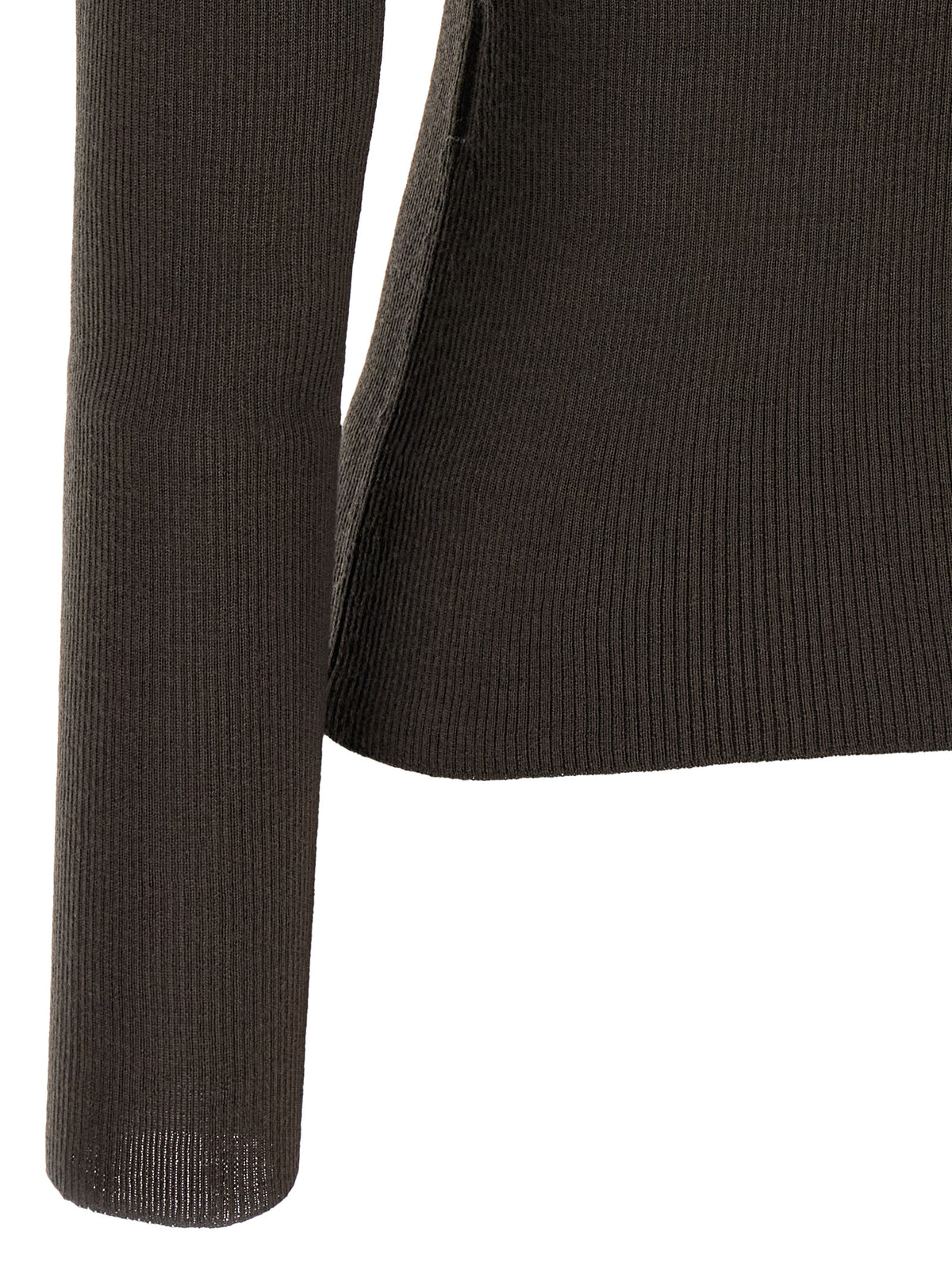 Brown Virgin Wool Cardigan