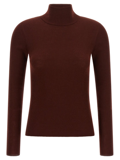 Bordeaux Virgin Wool Cardigan