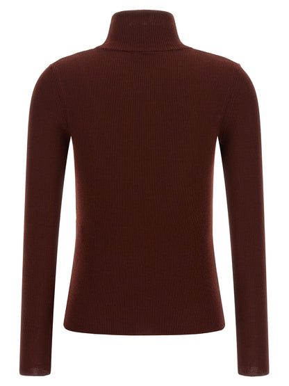 Bordeaux Virgin Wool Cardigan