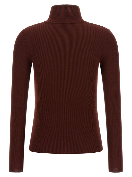 Bordeaux Virgin Wool Cardigan