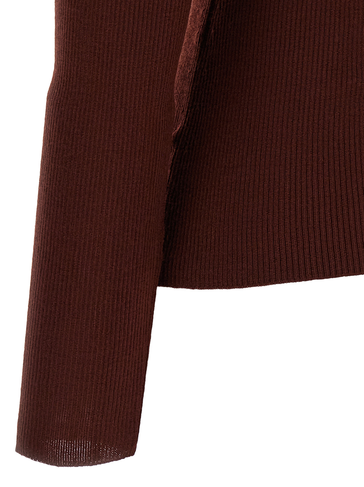 Bordeaux Virgin Wool Cardigan