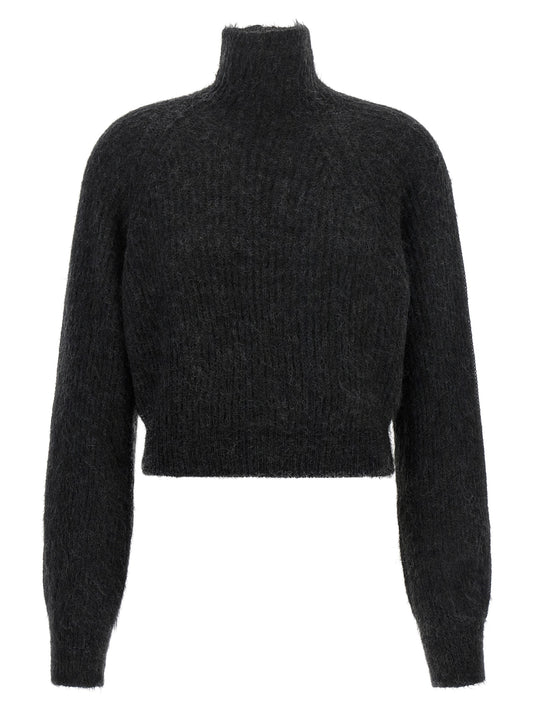 Black Wool Cardigan