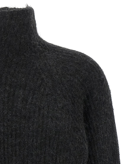 Black Wool Cardigan