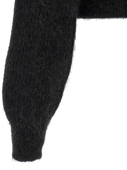 Black Wool Cardigan