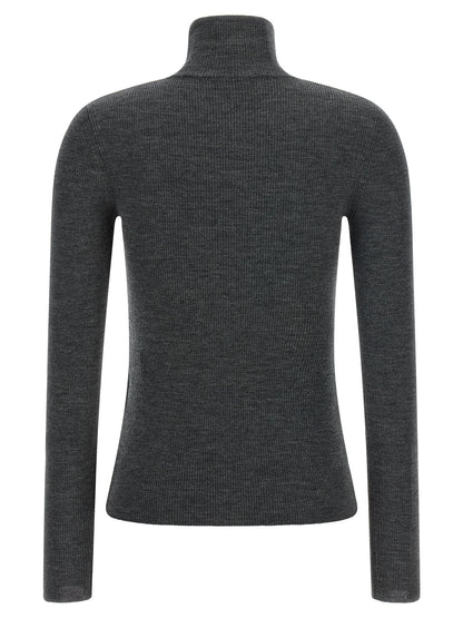 Gray Virgin Wool Cardigan