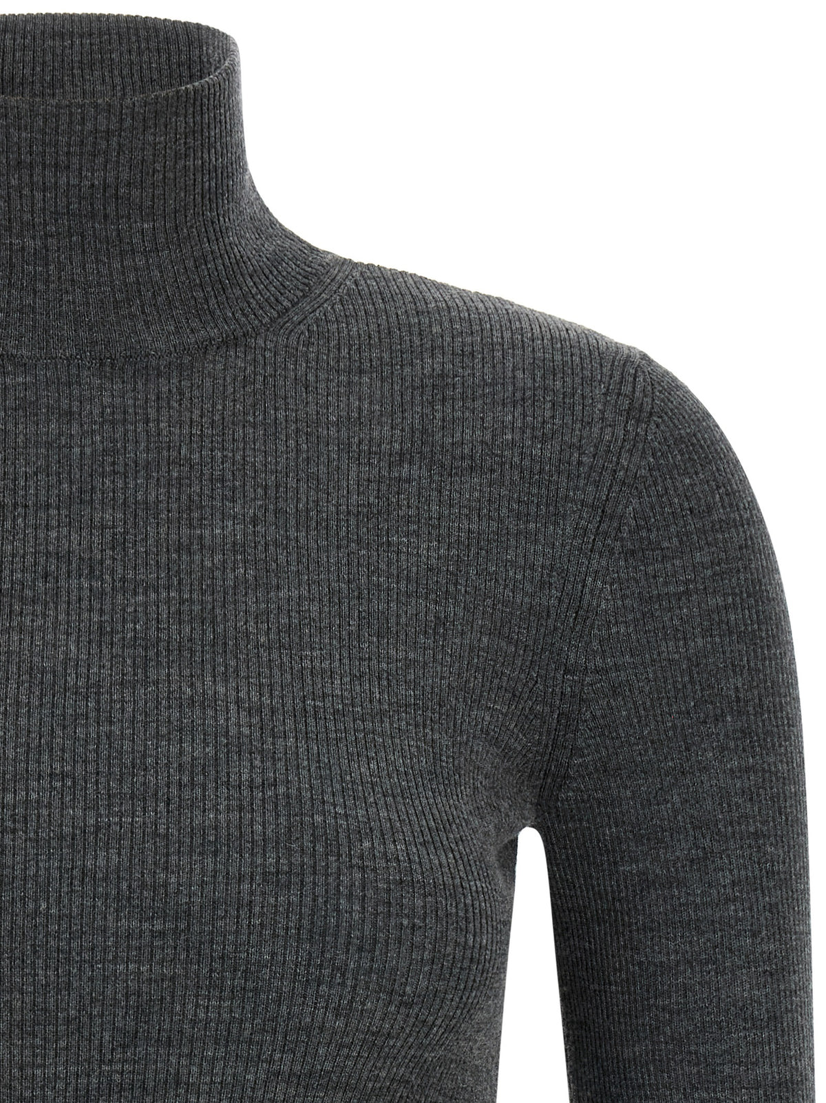 Gray Virgin Wool Cardigan