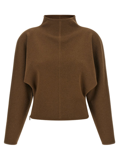 Brown Virgin Wool Cardigan