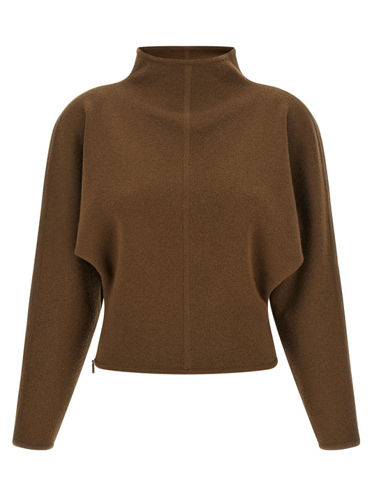Brown Virgin Wool Cardigan