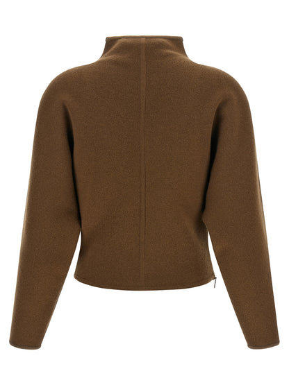 Brown Virgin Wool Cardigan