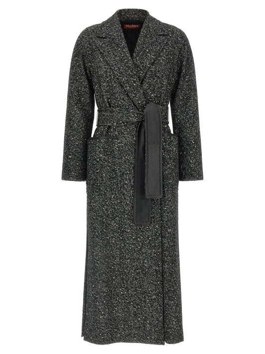 Bicolor Virgin Wool Coat