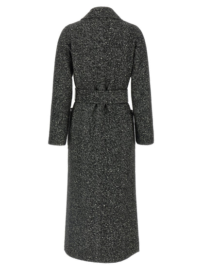 Bicolor Virgin Wool Coat
