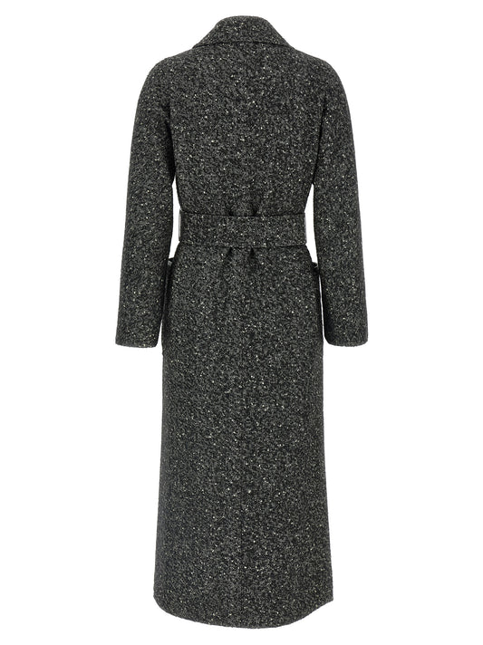 Bicolor Virgin Wool Coat