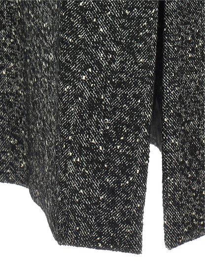 Bicolor Virgin Wool Coat