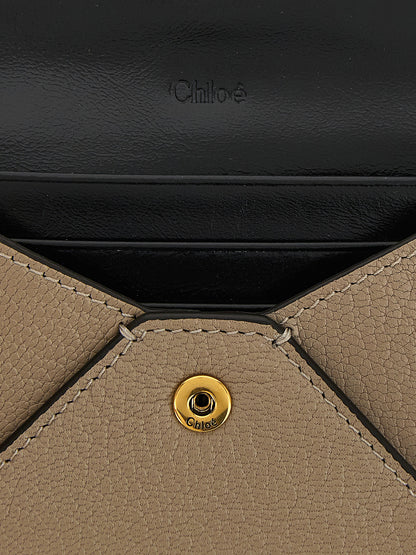 Beige Goatskin Cardholder
