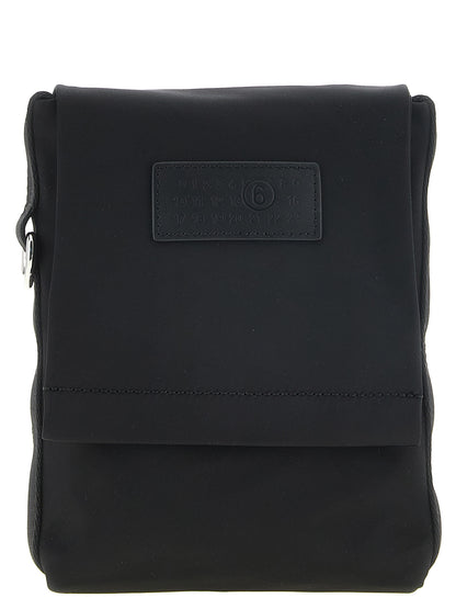 Black Polyamide Crossbody Bag