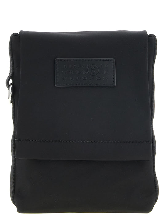 Black Polyamide Crossbody Bag