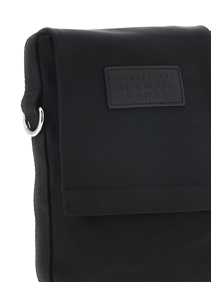 Black Polyamide Crossbody Bag