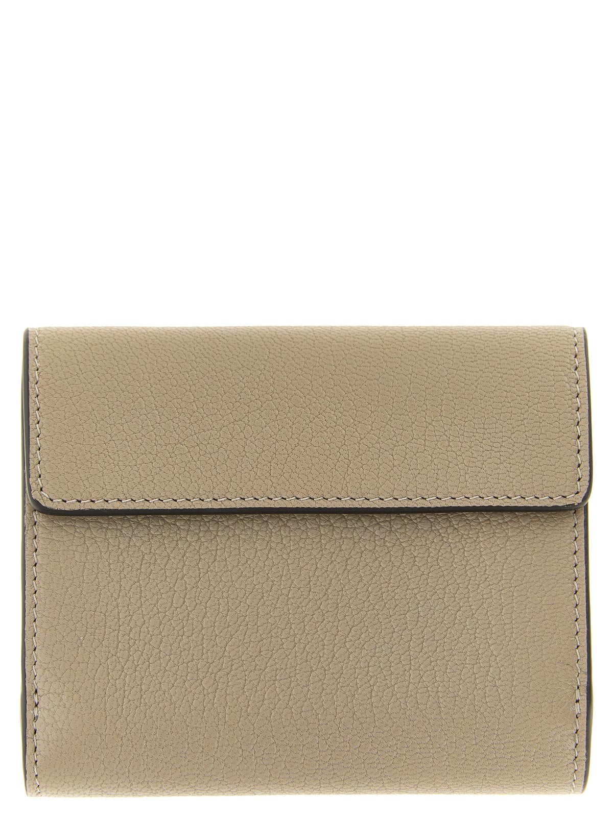 Beige Goatskin Cardholder