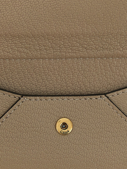 Beige Goatskin Cardholder