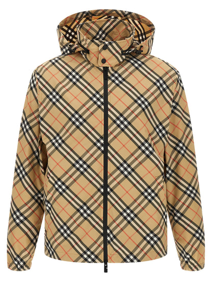 Beige Polyester Shell Jacket