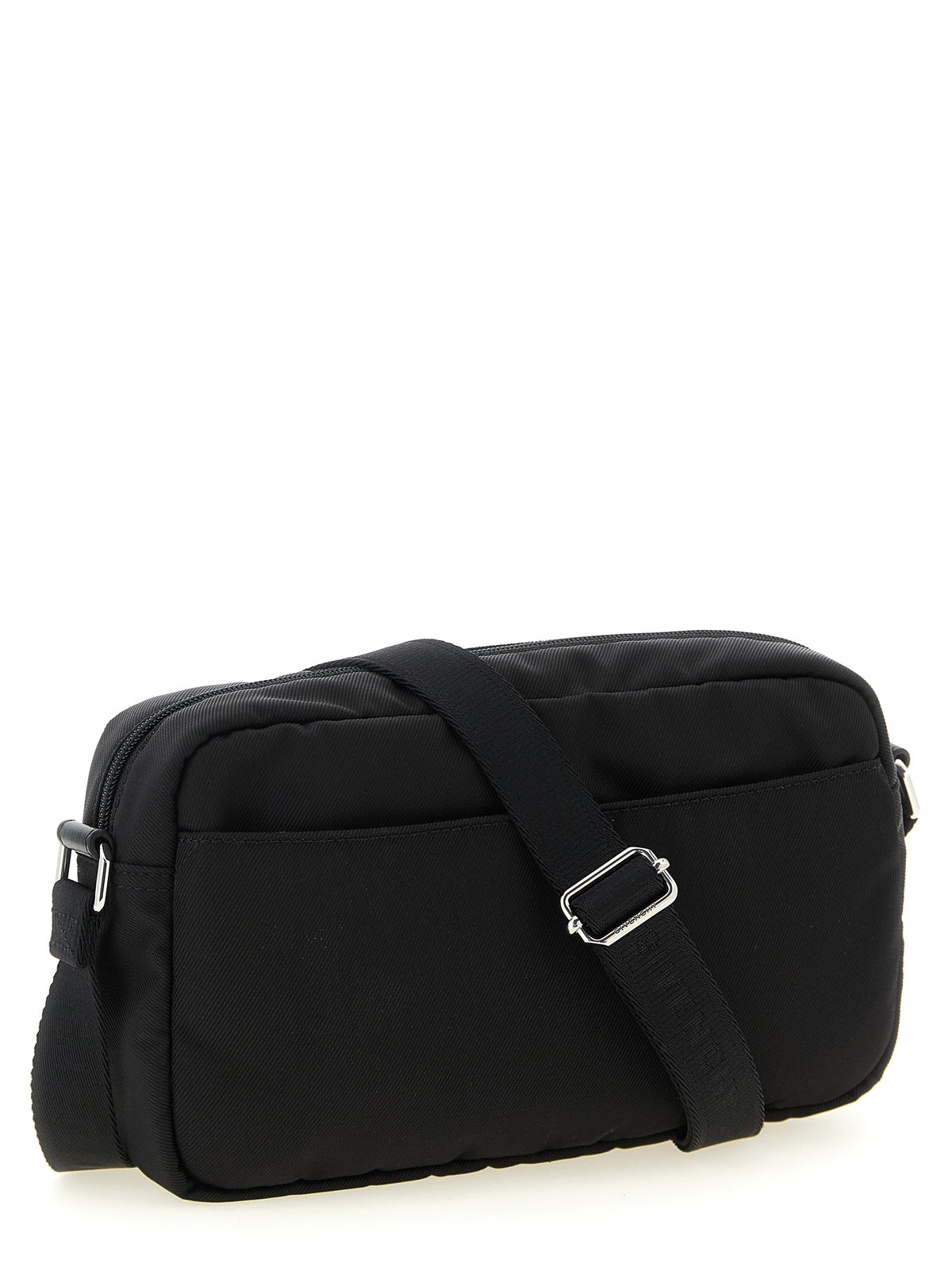 Black Polyamide Crossbody Bag