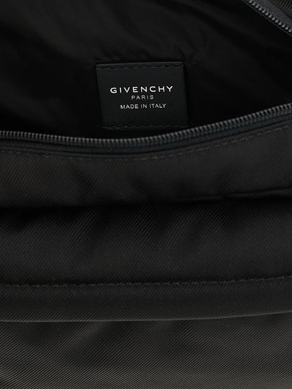Black Polyamide Crossbody Bag