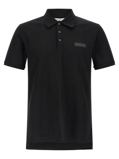 Black Cotton Polo Shirt