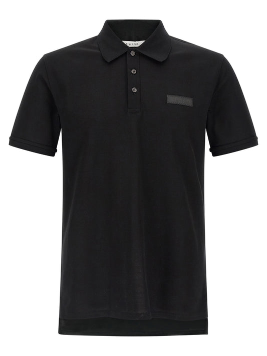 Black Cotton Polo Shirt