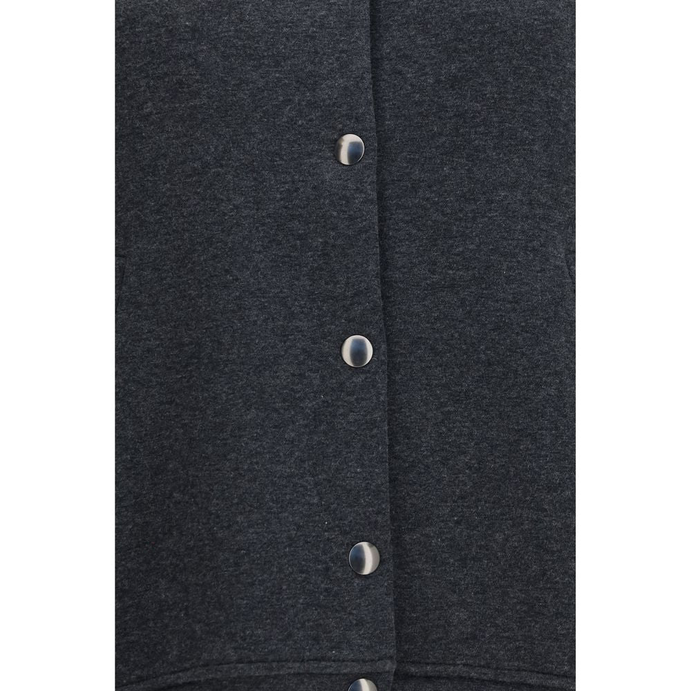 Gray Cotton Bomber