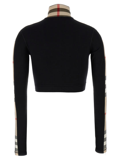 Black Polyamide Sweatshirt