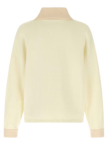 Beige Cotton Sweatshirt