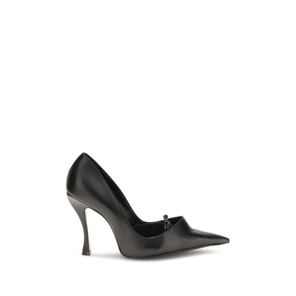 Black Lamb Ovis Aries High Heel Pumps