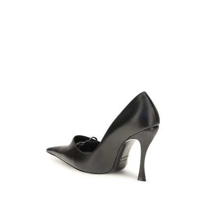 Black Lamb Ovis Aries High Heel Pumps