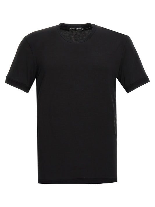 Black Viscose T-Shirt