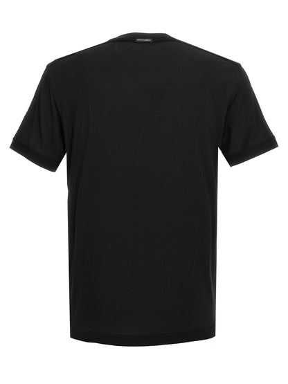 Black Viscose T-Shirt