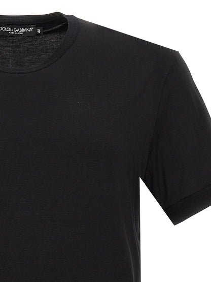 Black Viscose T-Shirt