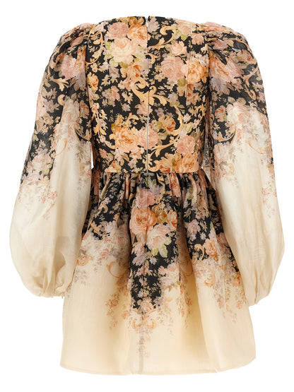 Multicolor Linen Casual Dress
